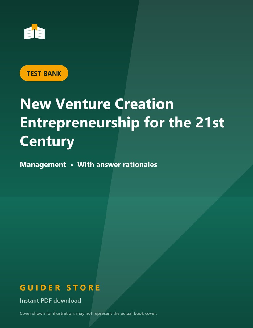 New Venture Creation Entrepreneurship for the 21st Century - Guider Store