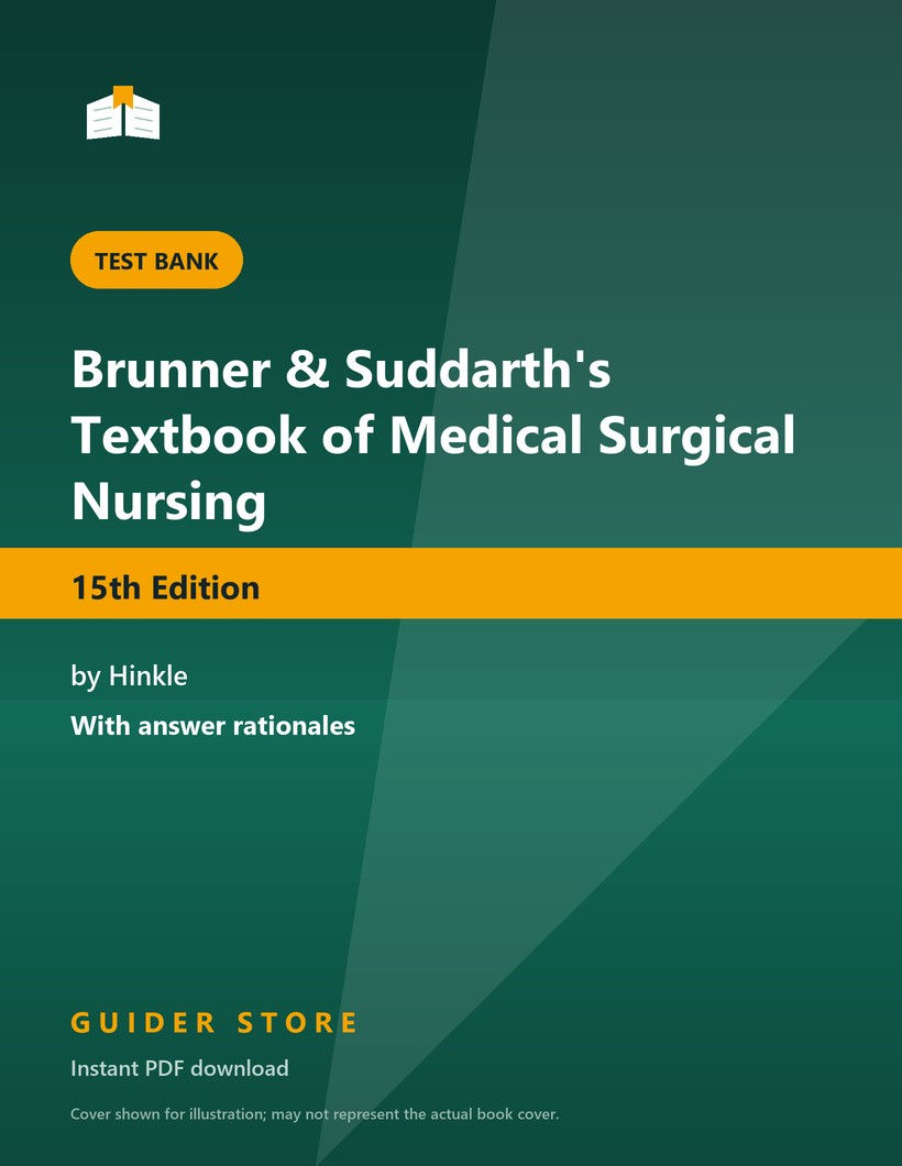Brunner & Suddarth's Textbook of Medical Surgical Nursing - Guider Store