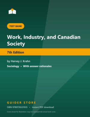 Work, Industry, and Canadian Society - Guider Store