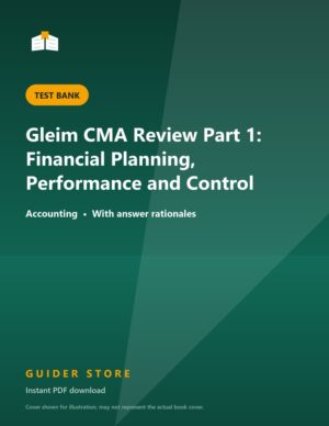 Gleim CMA Review Part 1: Financial Planning, Performance and Control - Guider Store