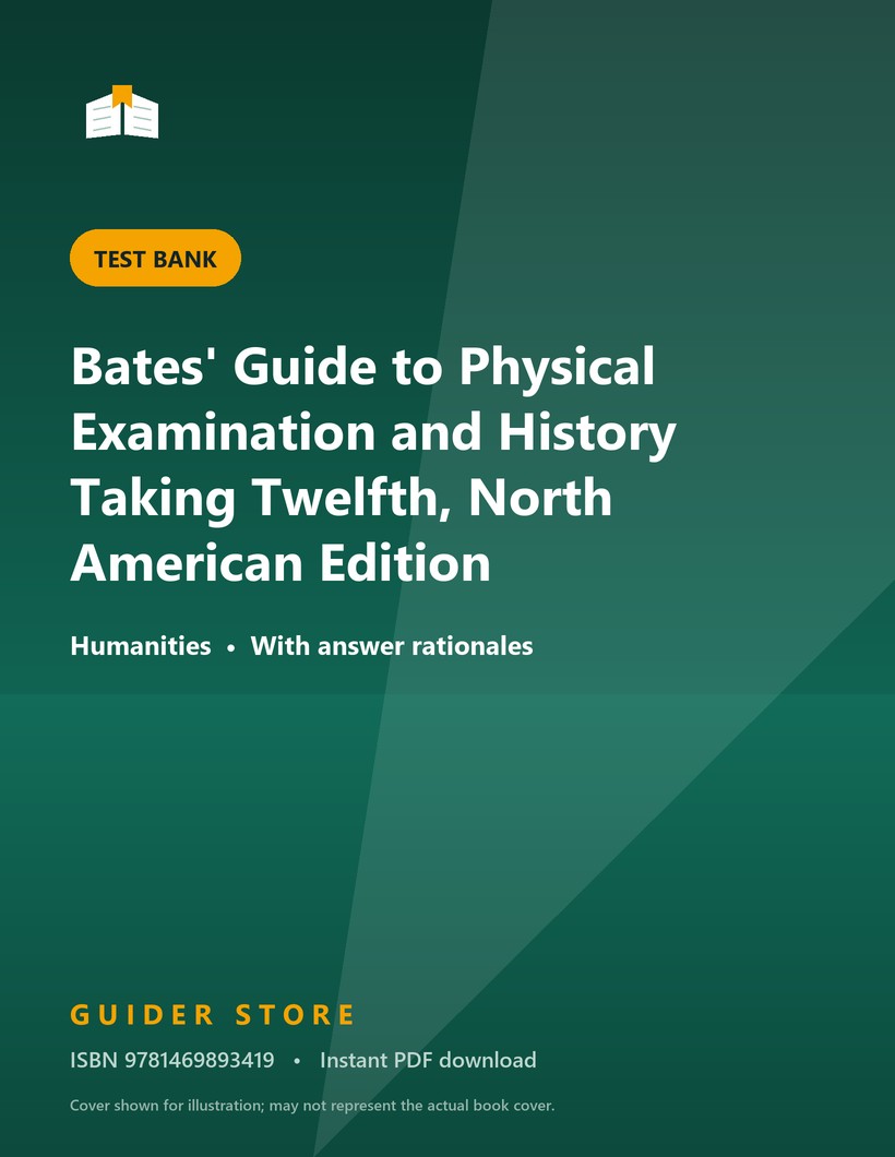 Bates' Guide to Physical Examination and History Taking Twelfth, North American Edition - Guider Store
