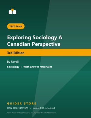 Exploring Sociology A Canadian Perspective - Guider Store