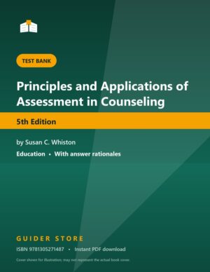 Principles and Applications of Assessment in Counseling - Guider Store