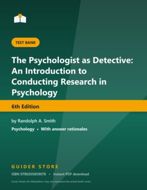 The Psychologist as Detective: An Introduction to Conducting Research in Psychology - Guider Store