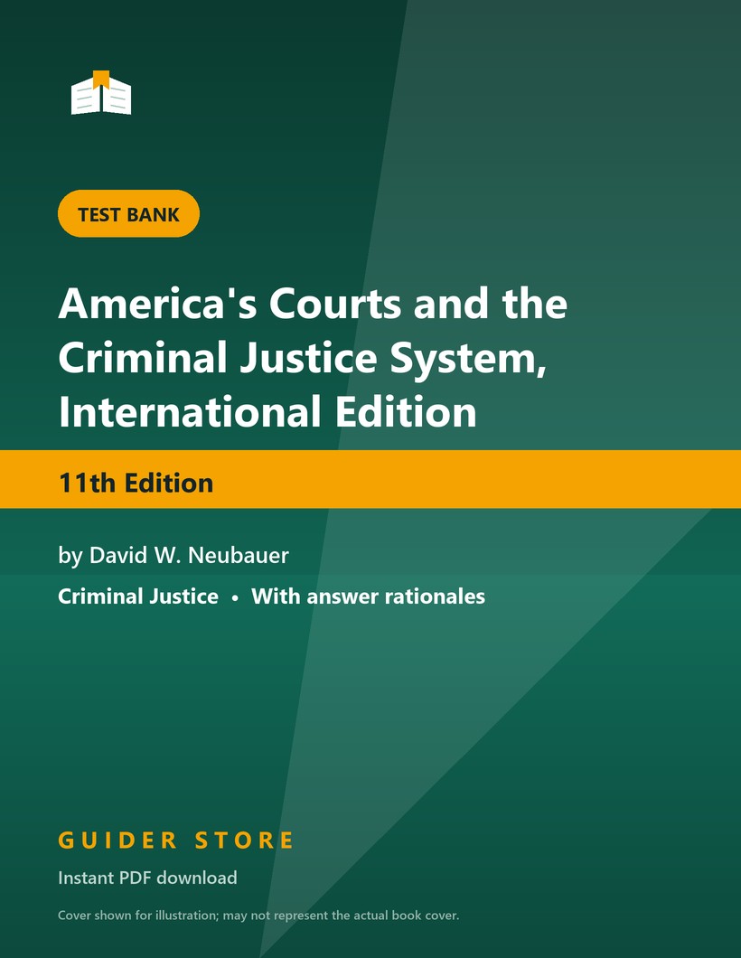 America's Courts and the Criminal Justice System, International Edition - Guider Store