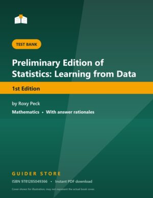 Preliminary Edition of Statistics: Learning from Data - Guider Store