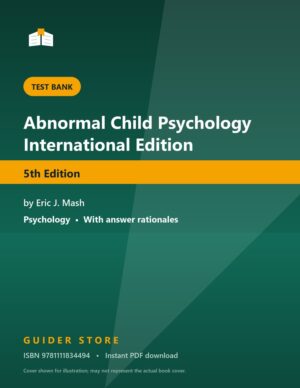 Abnormal Child Psychology International Edition - Guider Store