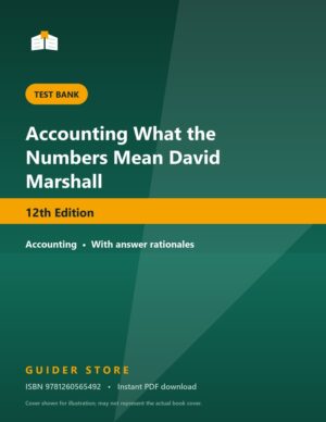 Accounting What the Numbers Mean David Marshall - Guider Store
