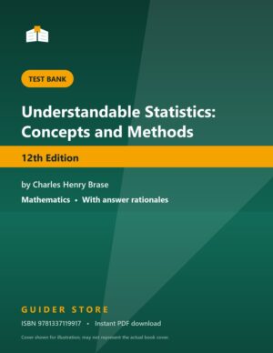 Understandable Statistics: Concepts and Methods - Guider Store