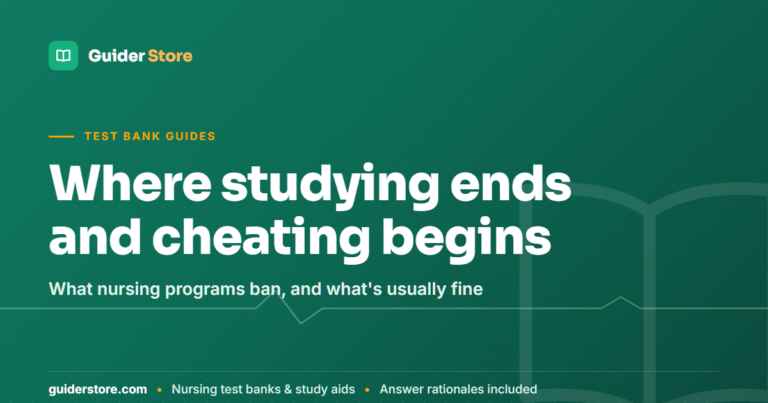 Academic Integrity in Nursing School: Self-Quizzing vs Cheating