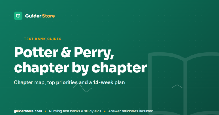 Potter and Perry Fundamentals of Nursing: Chapter Map, Study Plan