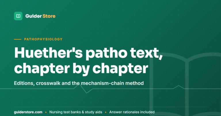 Understanding Pathophysiology (Huether): Chapters & Study Method