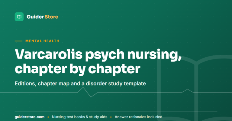 Varcarolis Foundations of Psychiatric-Mental Health Nursing Guide